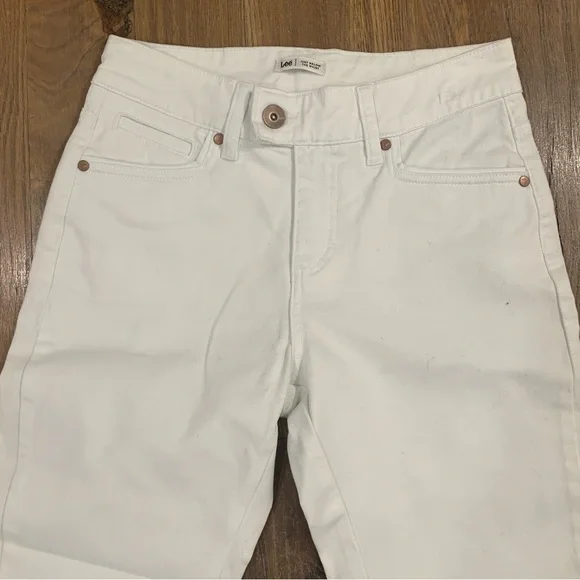 Lee Jeans White Capri Size 6 Medium - Picture 2 of 8